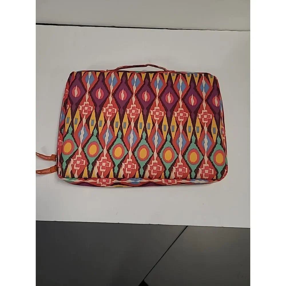 Lily Bloom Laptop Tablet Case Southwestern Aztec Soft Shell Handle Multicolored